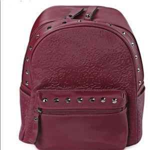 Chic Rivet Embellished PU Leather Backpack